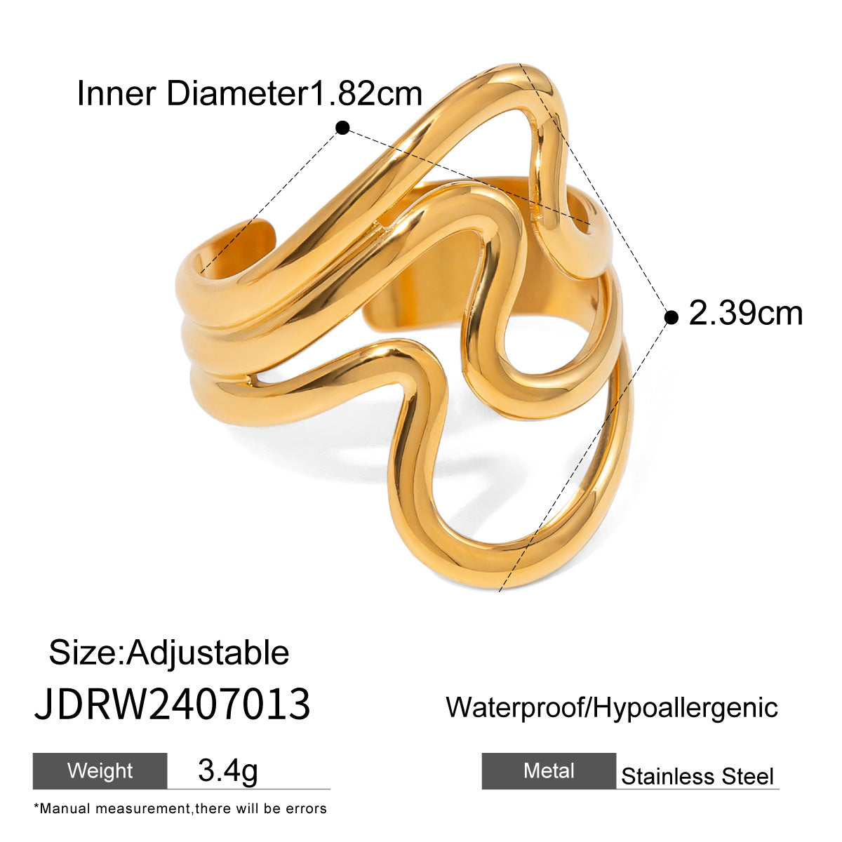Dainty Glam Ring | Stainless Steel