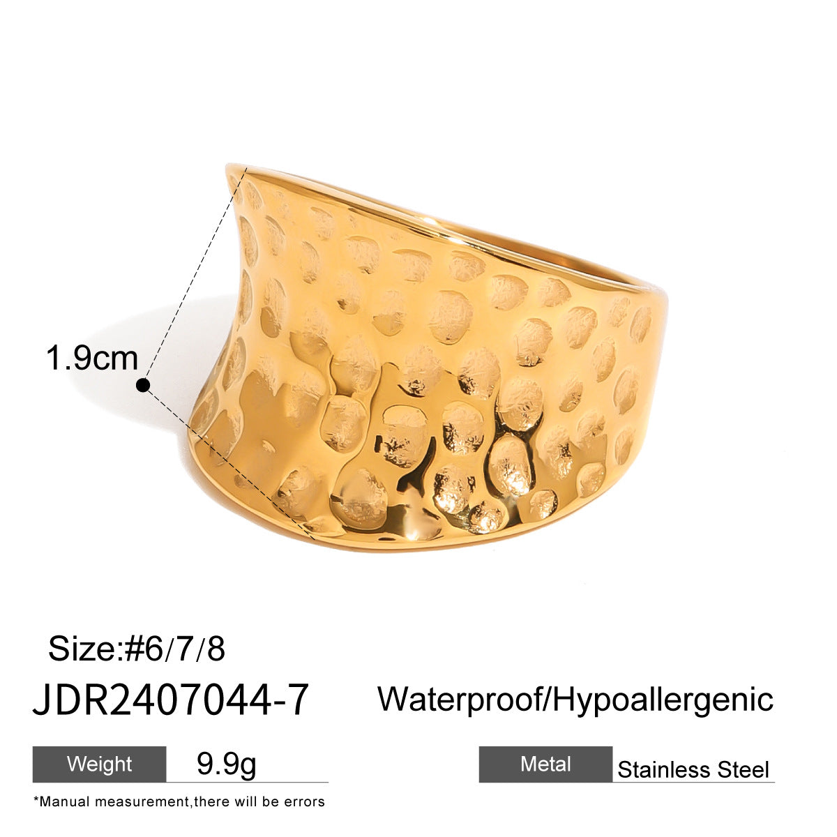 Hammered Ring | Stainless Steel