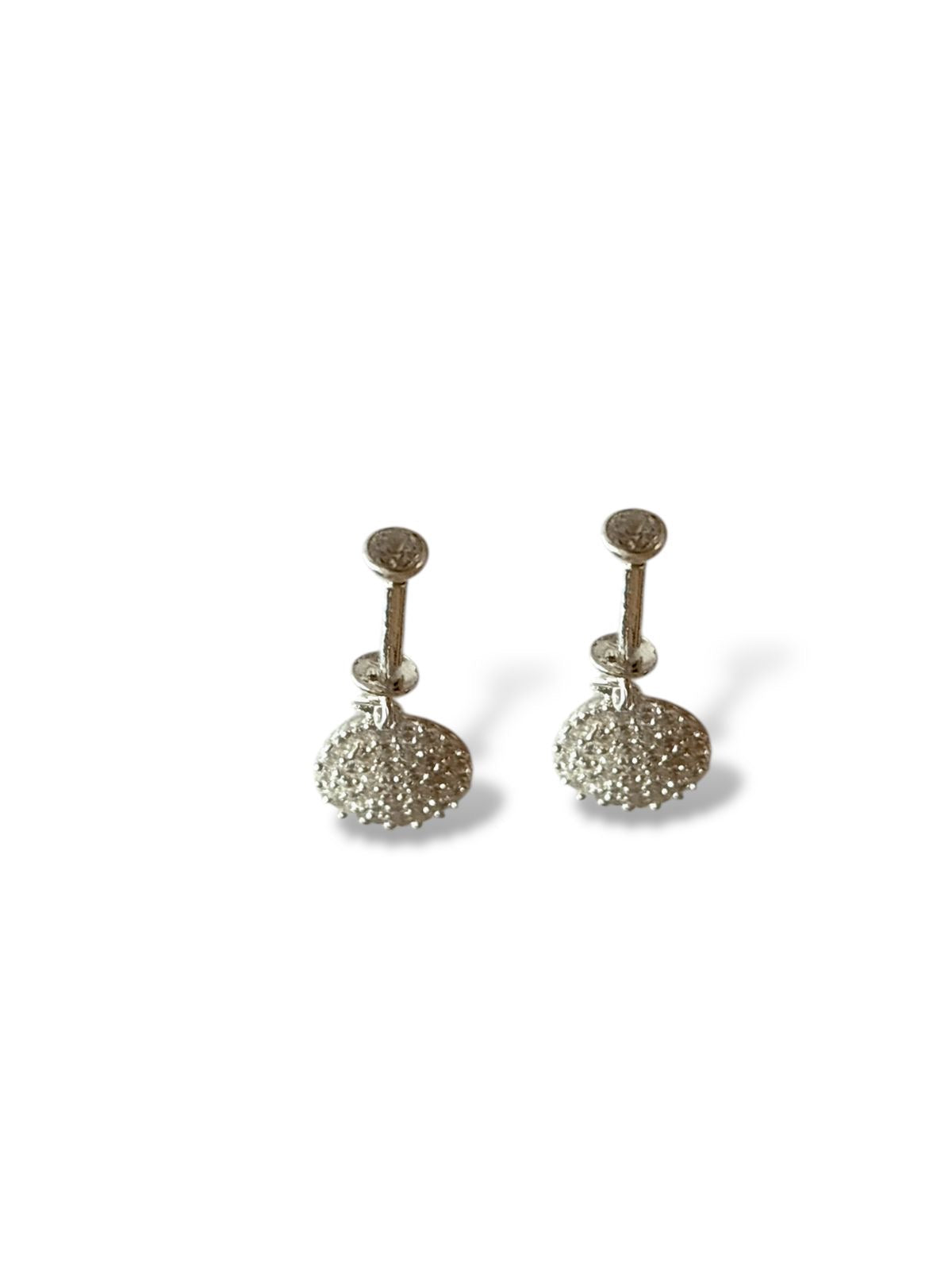Stardust Sphere - CZ Helix/Bugadi Earrings | 925 Silver