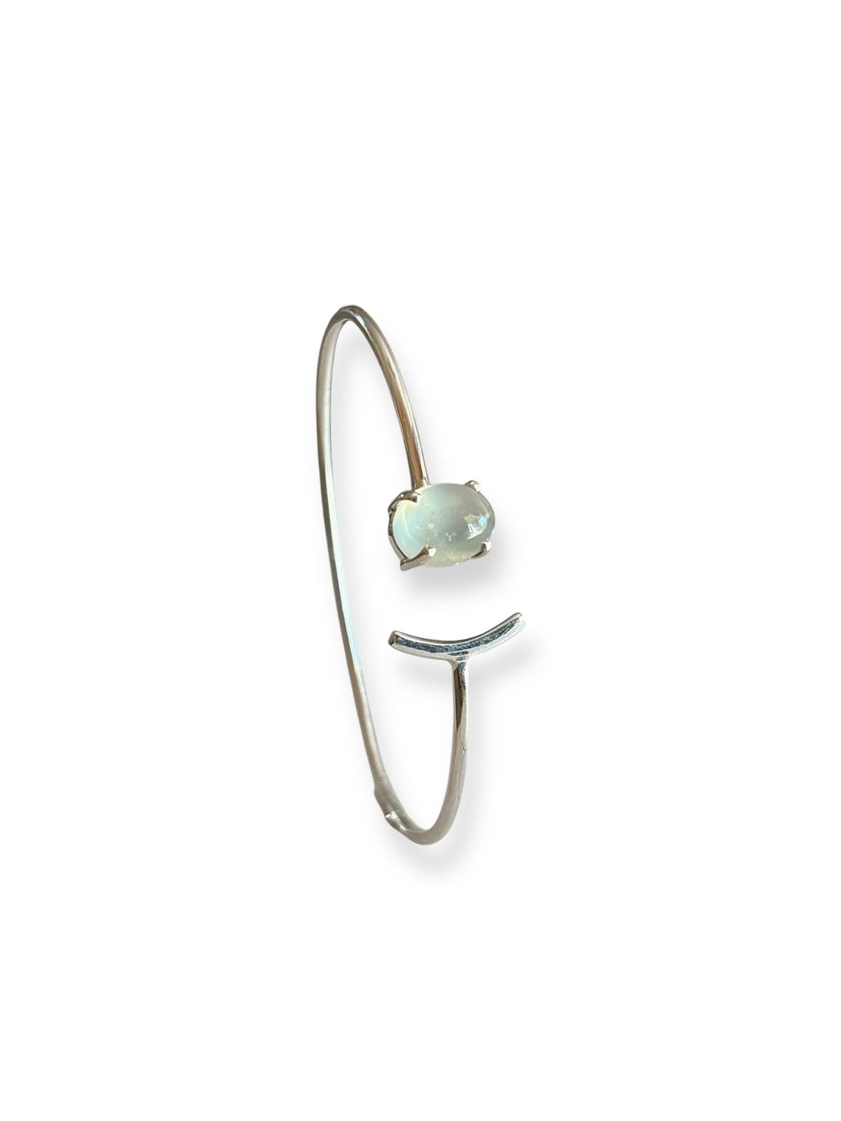 Serenity Cuff - Prehnite Cuff Bangle for women | 925 Silver