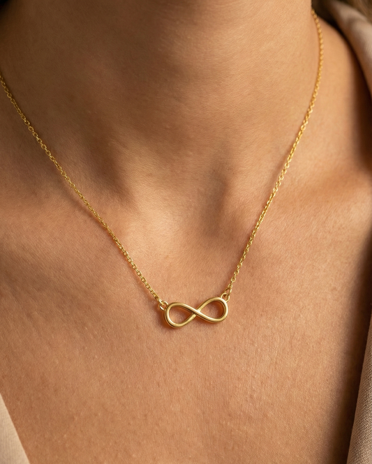 The Always - Golden Infinity Necklace | 925 Silver