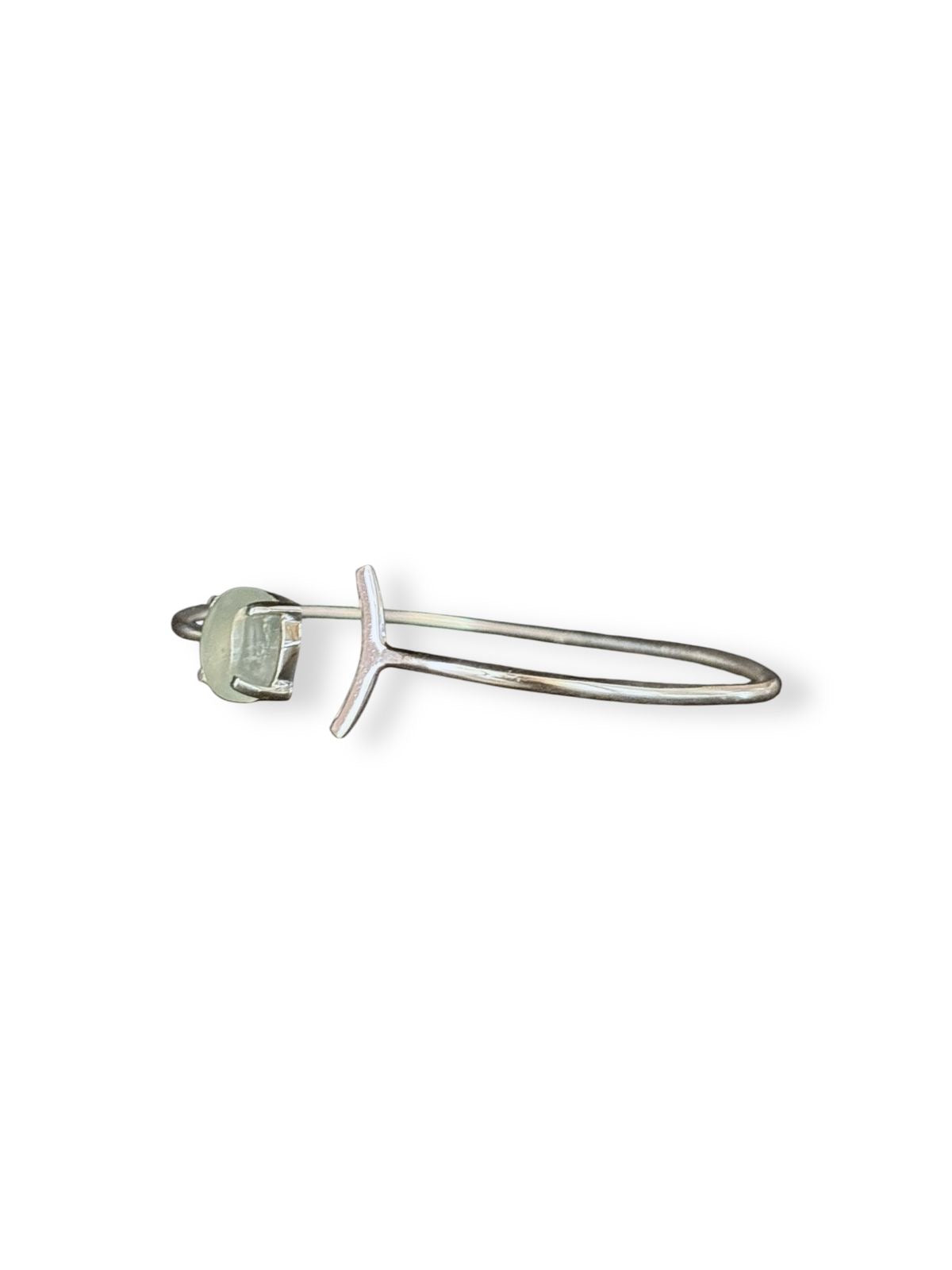 Serenity Cuff - Prehnite Cuff Bangle for women | 925 Silver