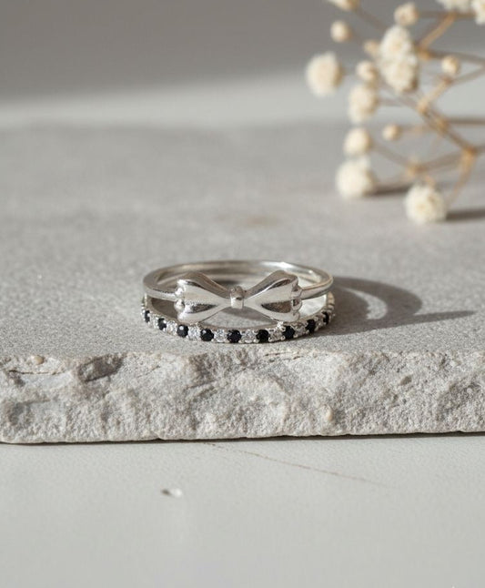 Silverbow - Dainty Cz Bow Ring | 925 Silver