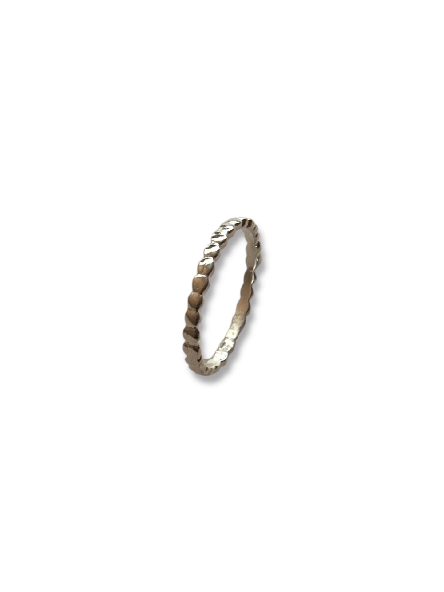 Silver Dots - Dotted 925 Silver Ring