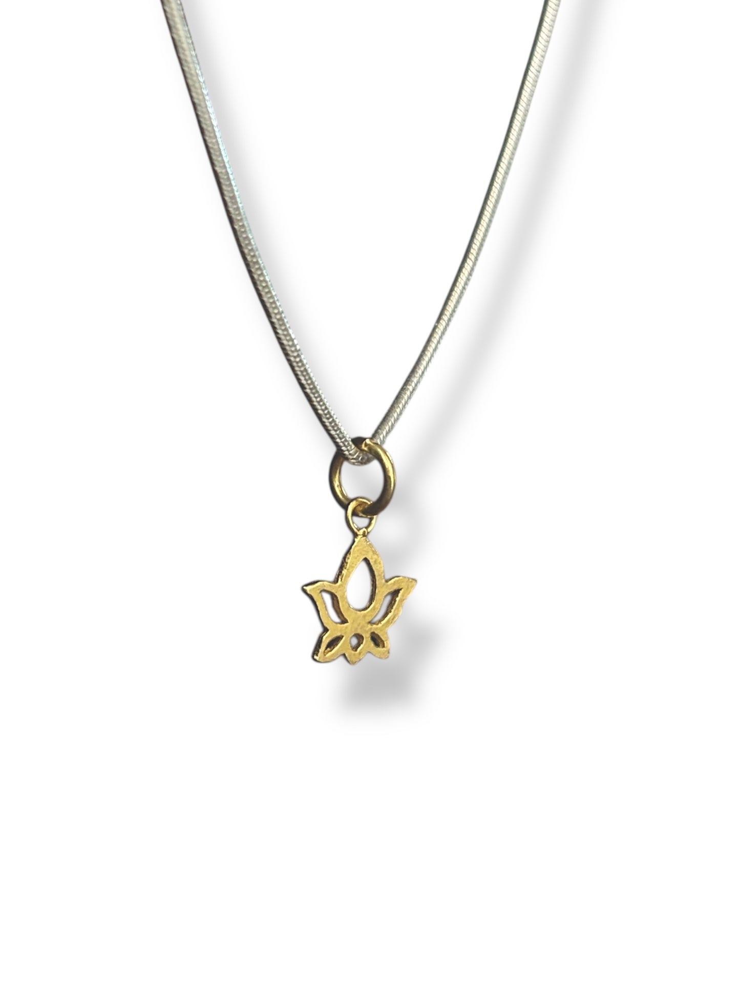 Morning Lotus - Gold Plated Lotus Pendant | 925 Silver
