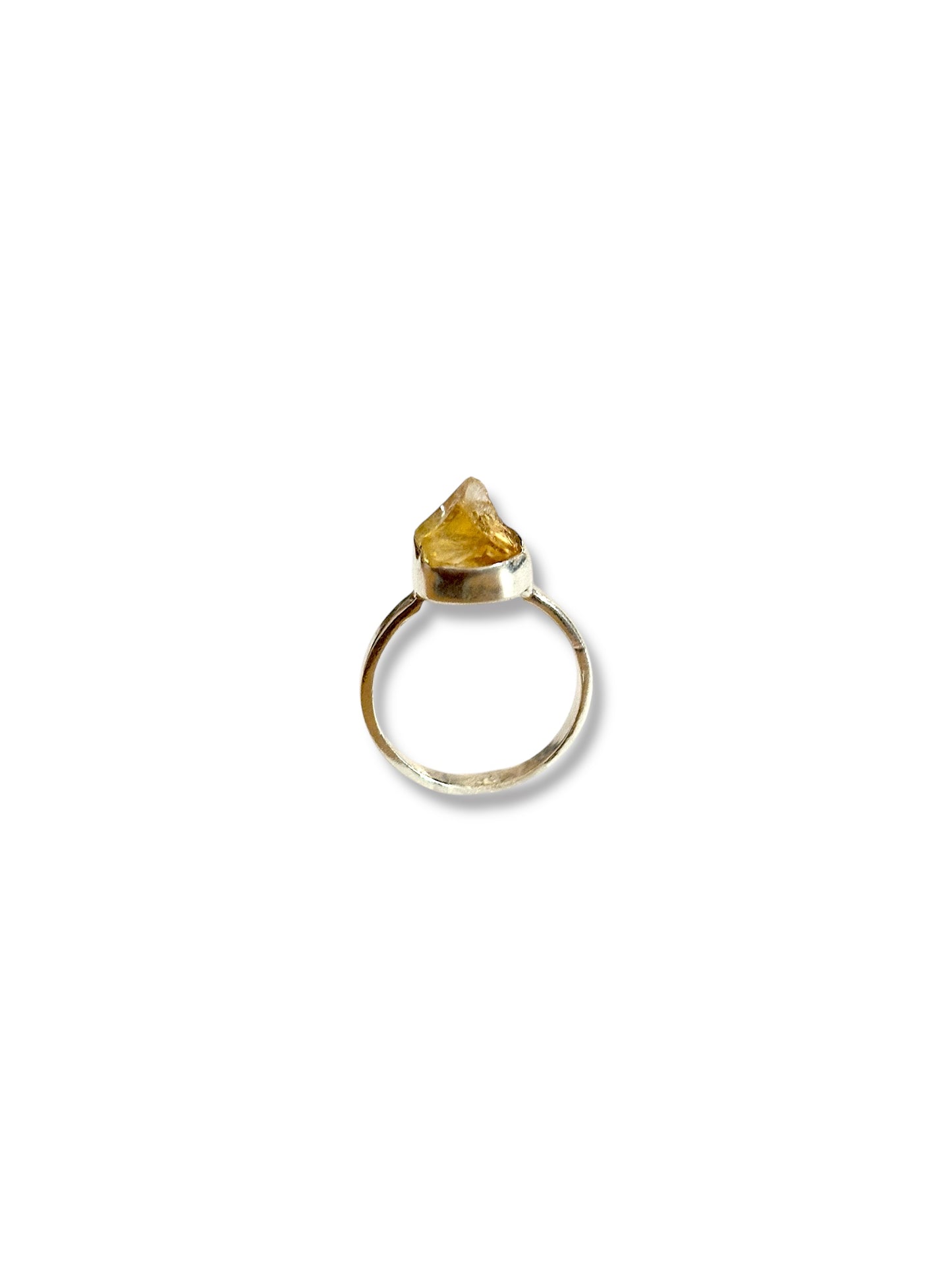 Golden Dawn - Rough Citrine Ring | 925 Silver