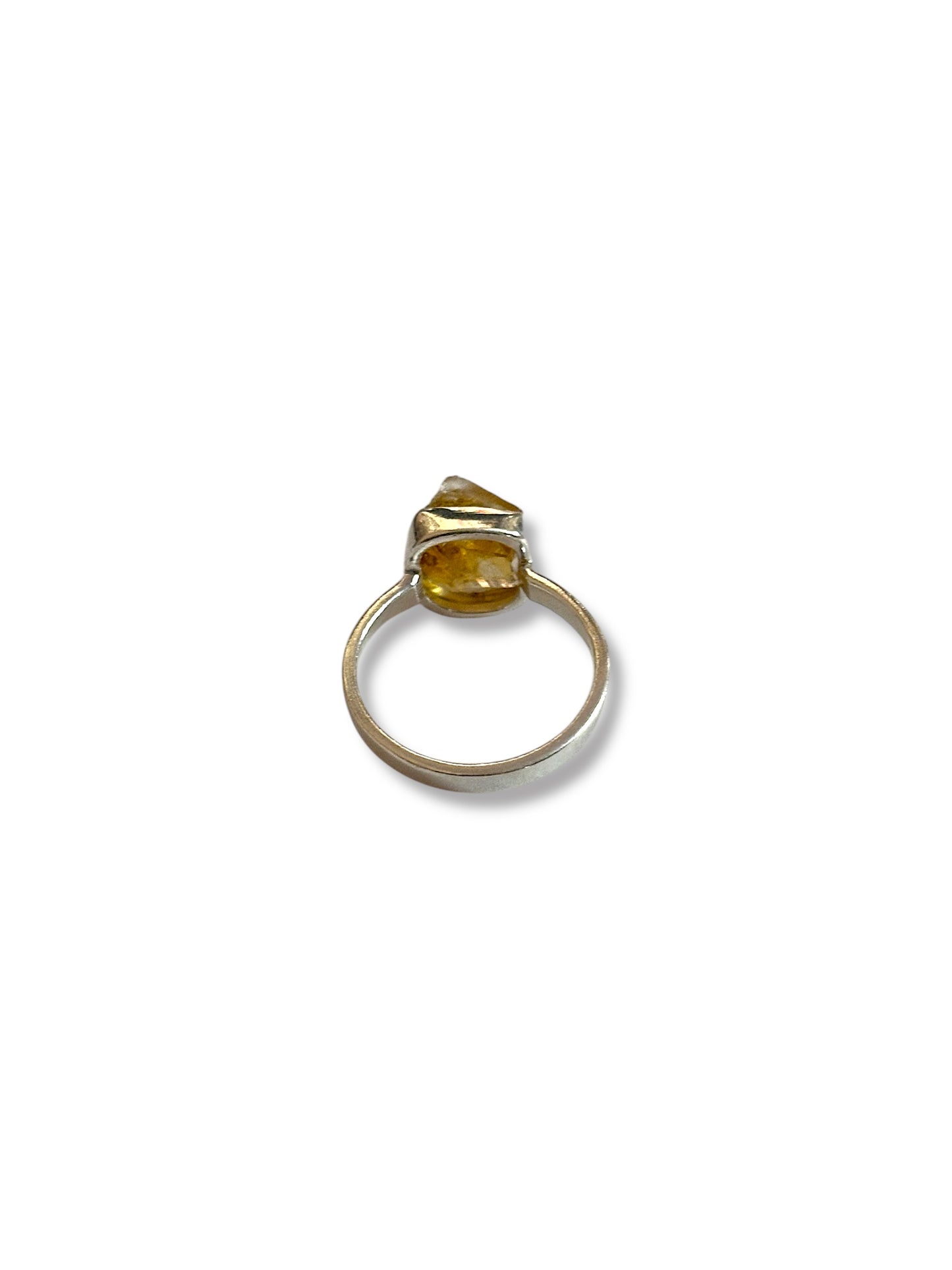 Golden Dawn - Rough Citrine Ring | 925 Silver