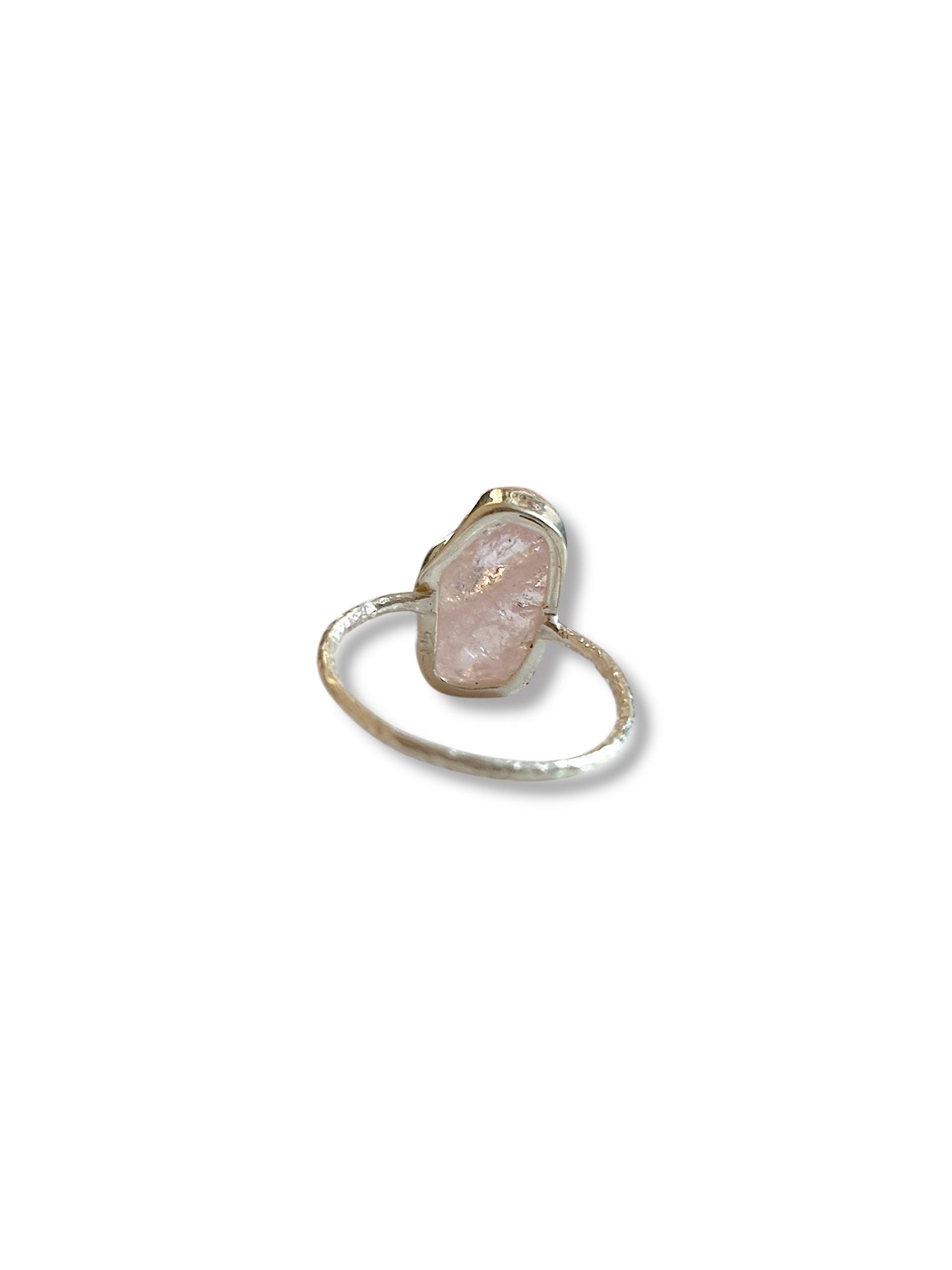 Bare Blush - Rough Morganite Ring | 925 Silver