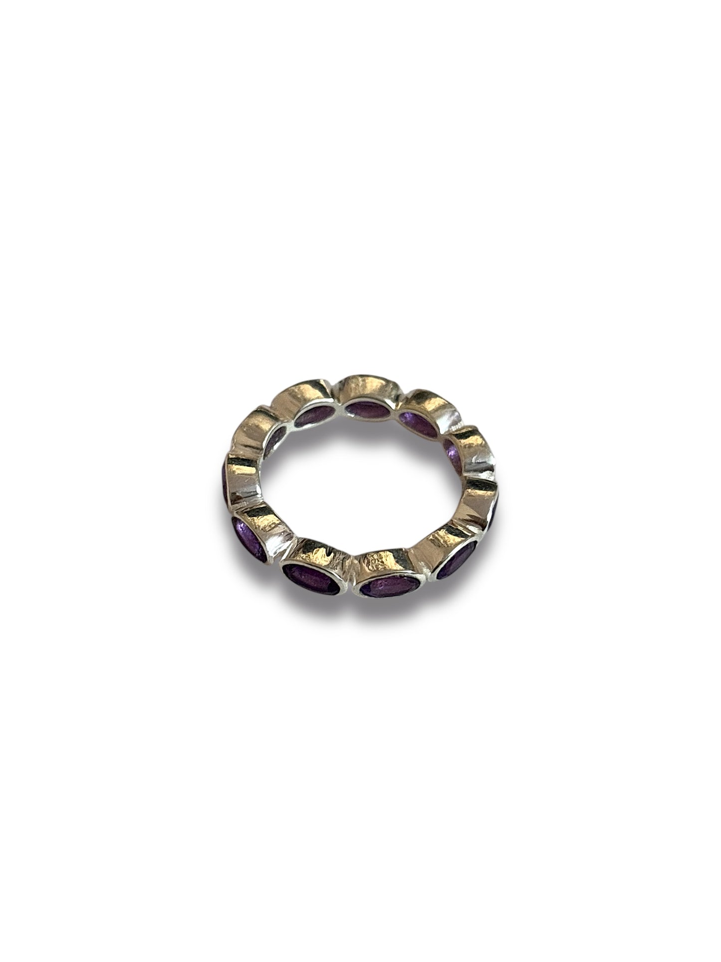 Lilac Loop - Amethyst Band Ring | 925 Silver