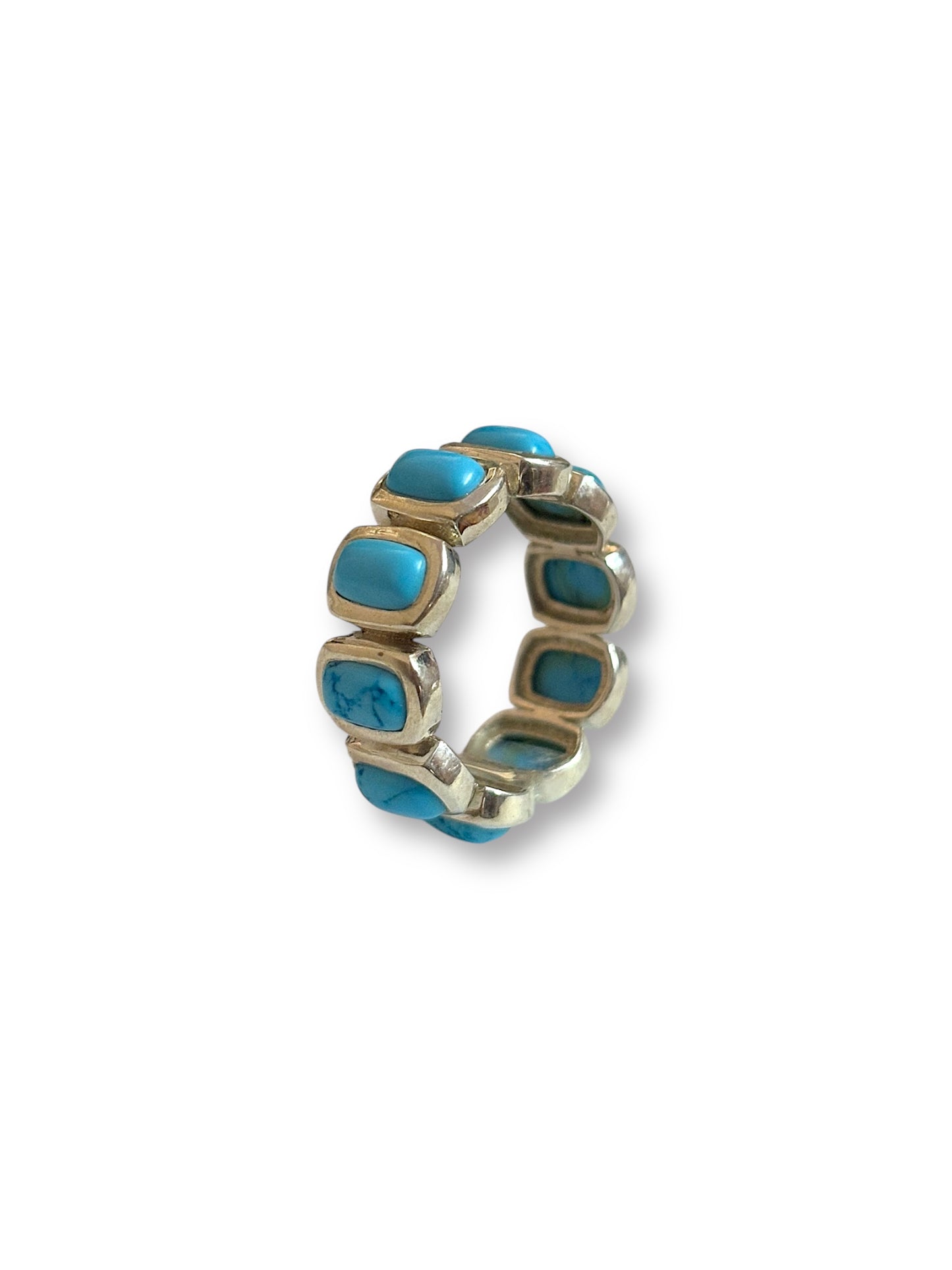 Turquoise Band Ring | 925 Silver