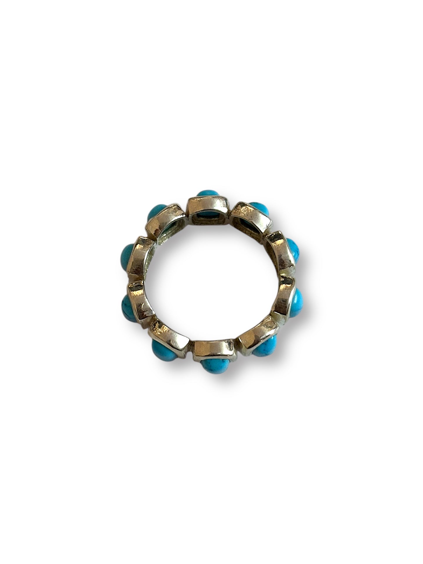 Turquoise Band Ring | 925 Silver