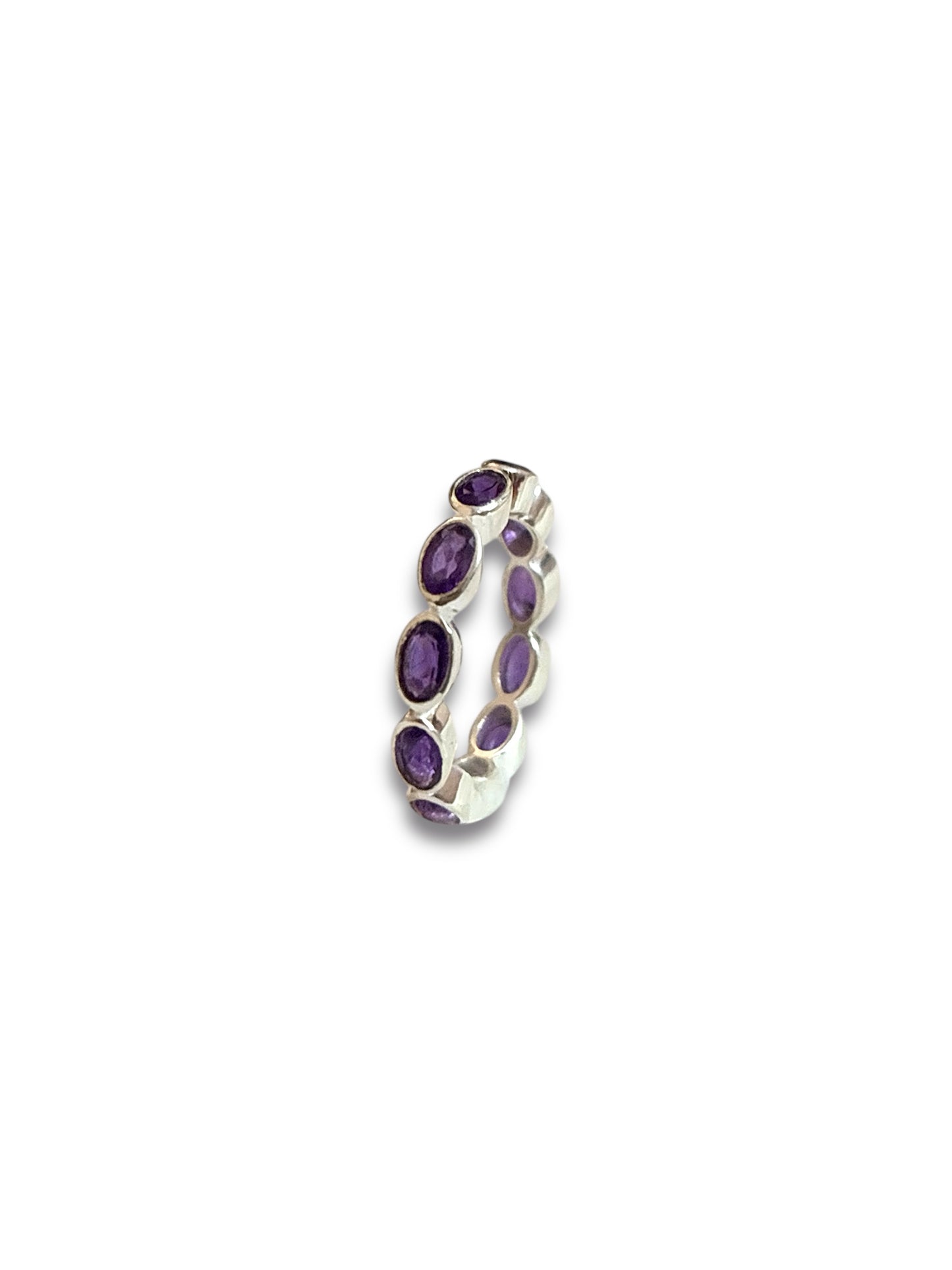 Lilac Loop - Amethyst Band Ring | 925 Silver