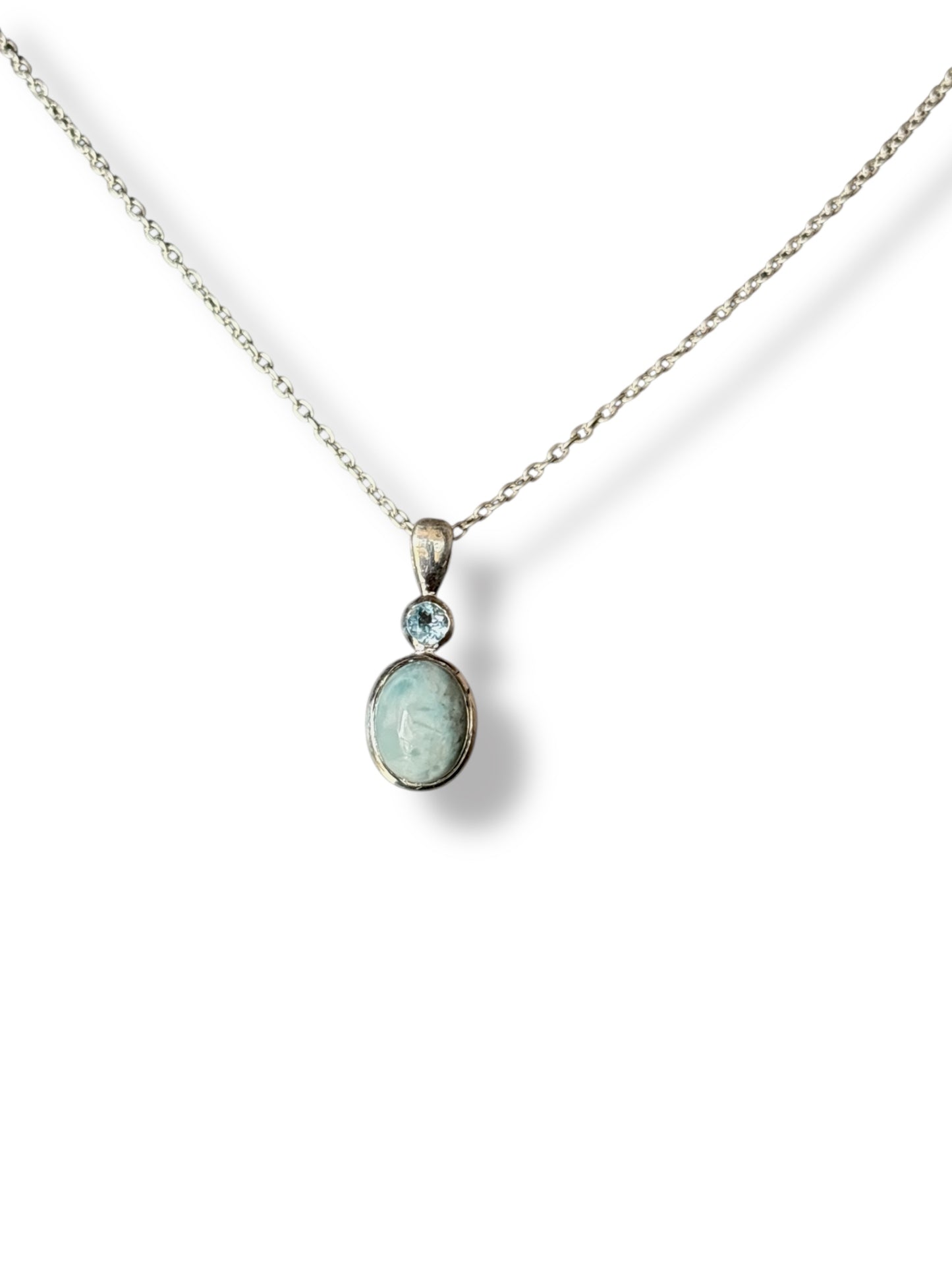 Frozen Ocean - Blue Topaz Pendant | 925 Silver