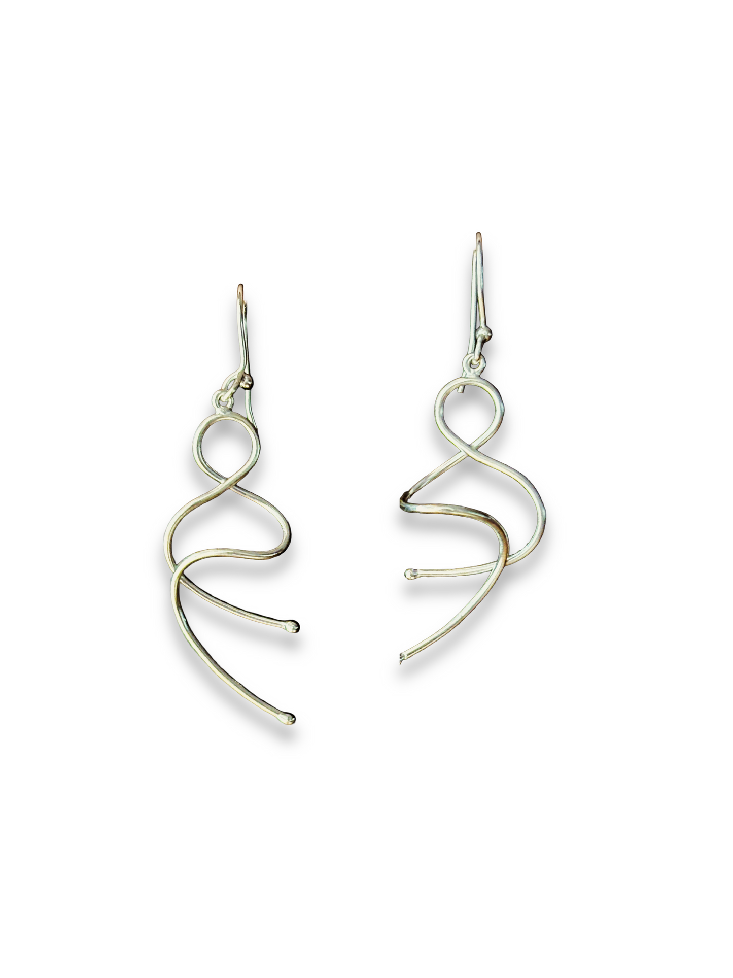 Waveform Drops - Sculptural Drop Earrings | 925 Silver