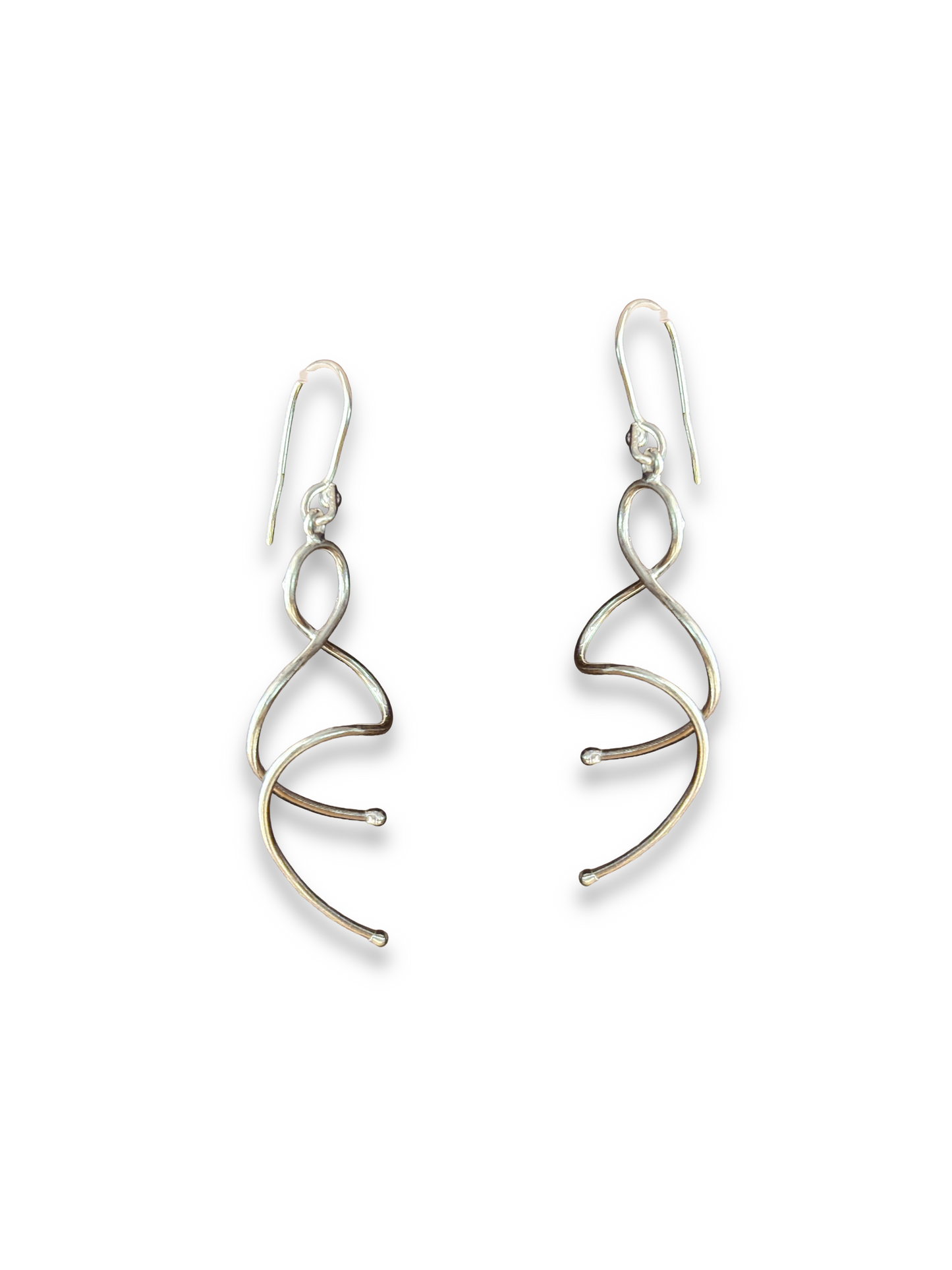 Waveform Drops - Sculptural Drop Earrings | 925 Silver