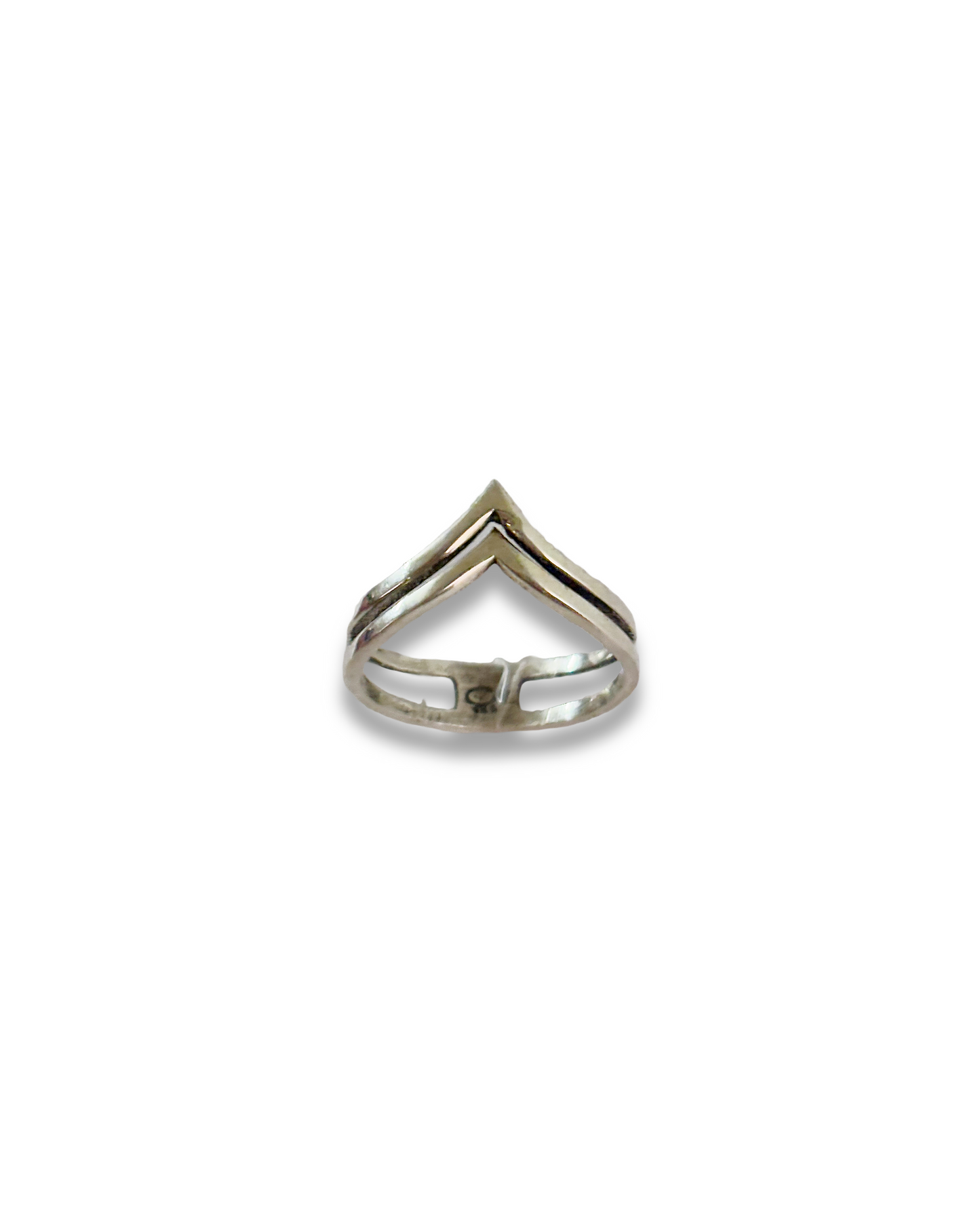 Twin Peak - Dual Band 925 Silver Ring