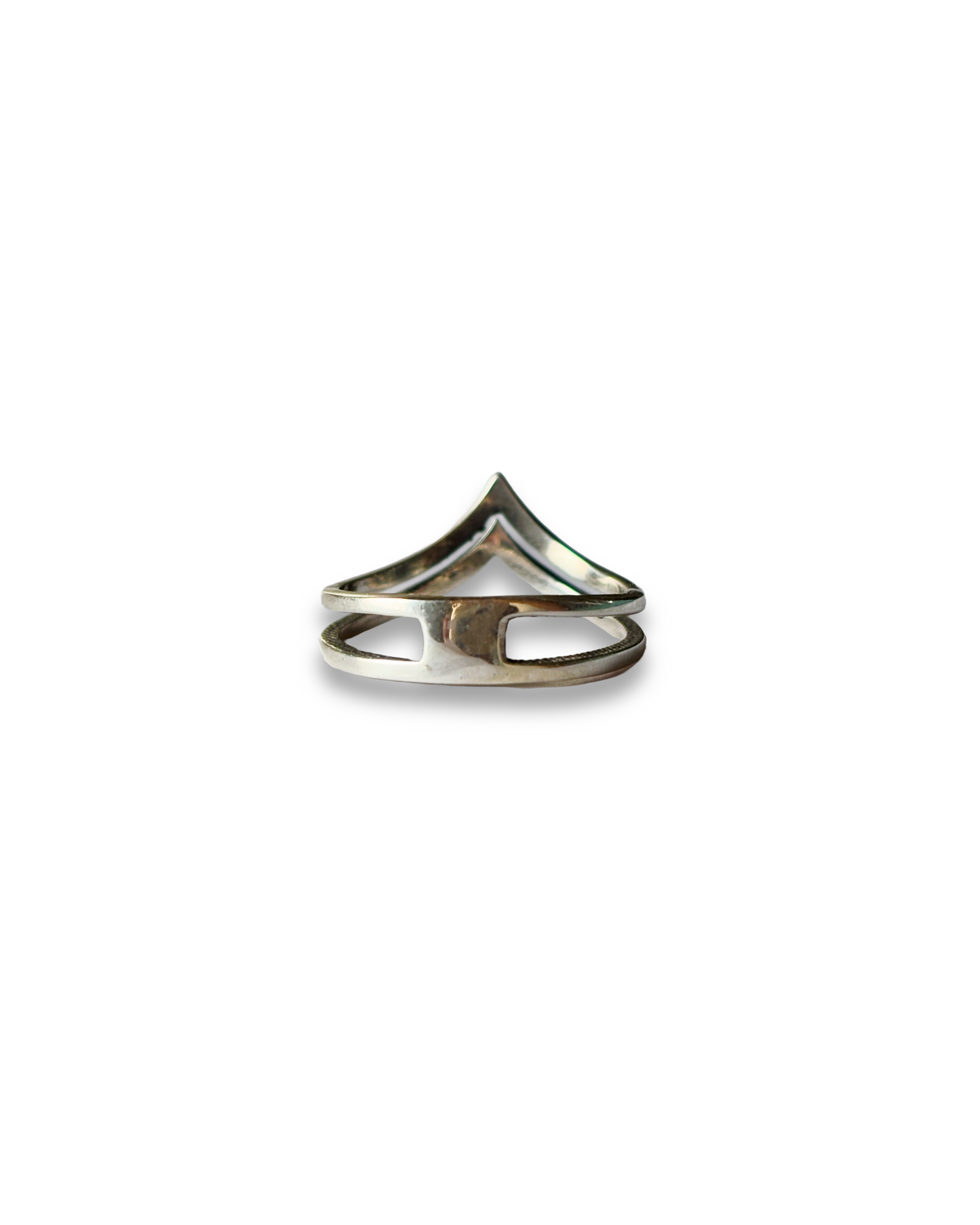 Twin Peak - Dual Band 925 Silver Ring