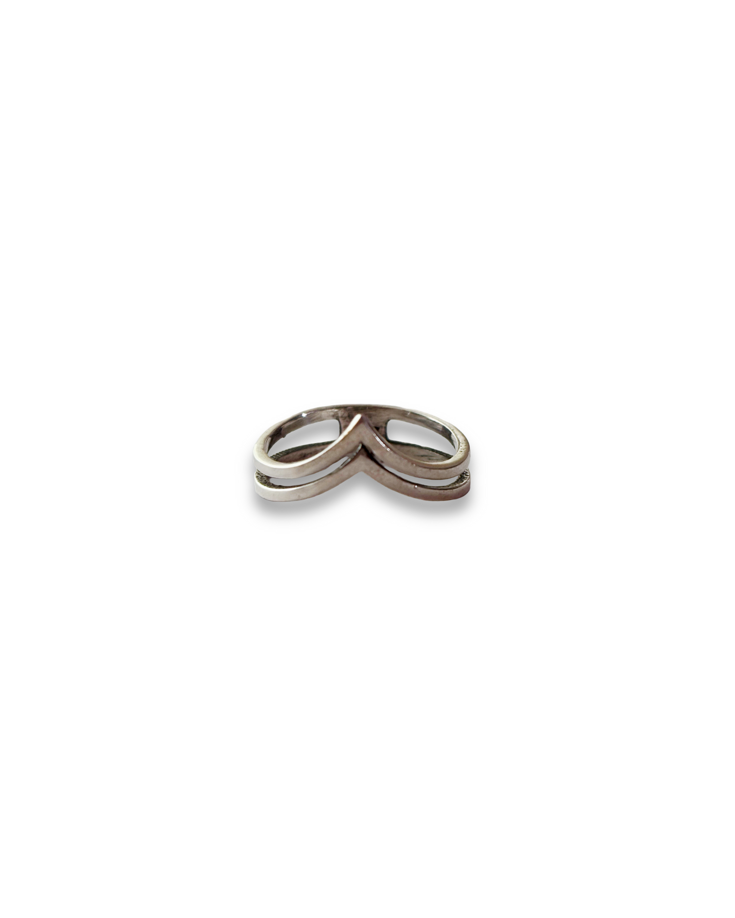 Twin Peak - Dual Band 925 Silver Ring