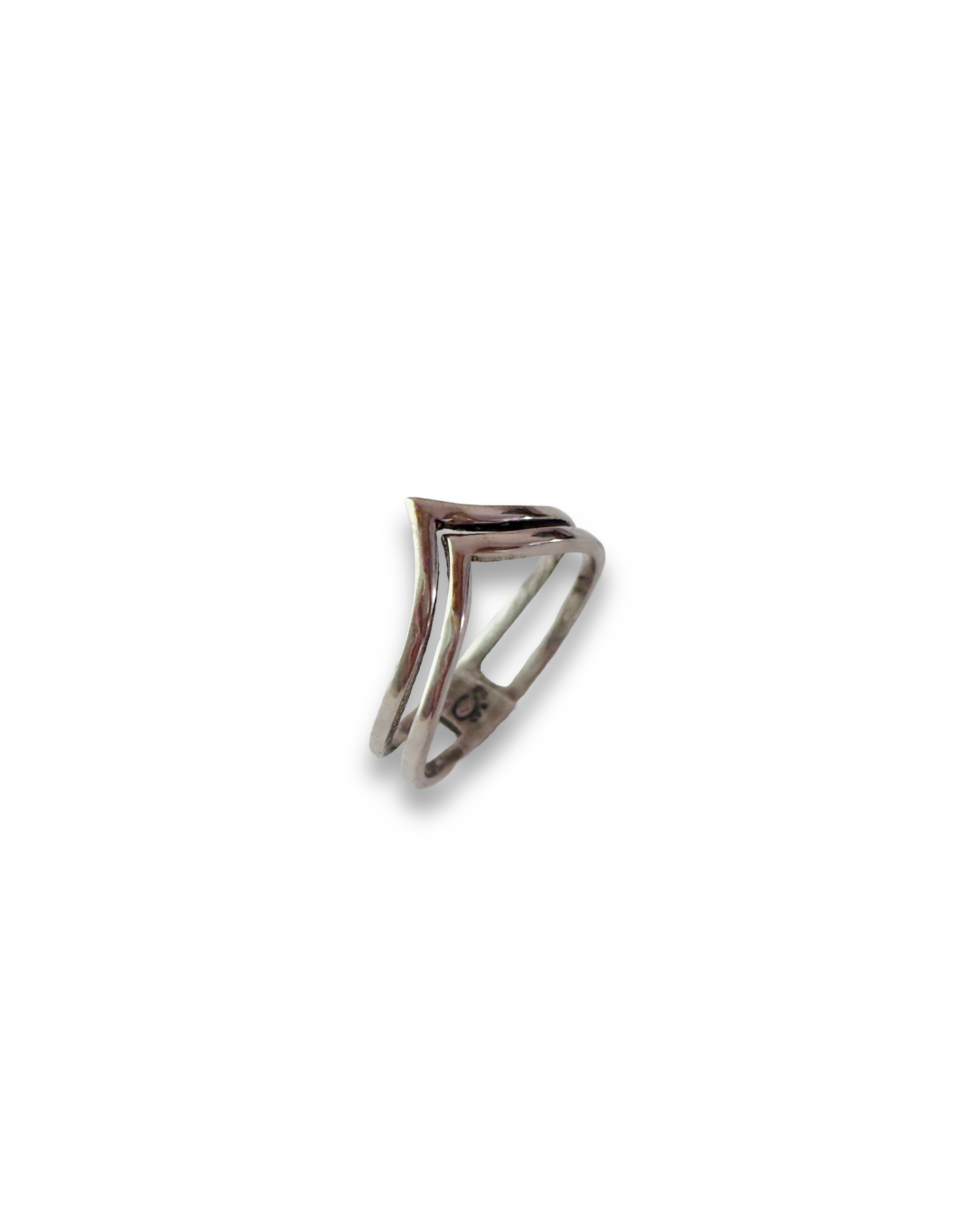 Twin Peak - Dual Band 925 Silver Ring