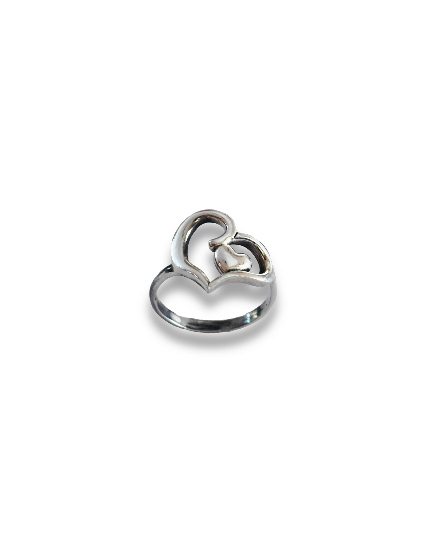Sacred Hearts - Adjustable Heart Ring | 925 Silver