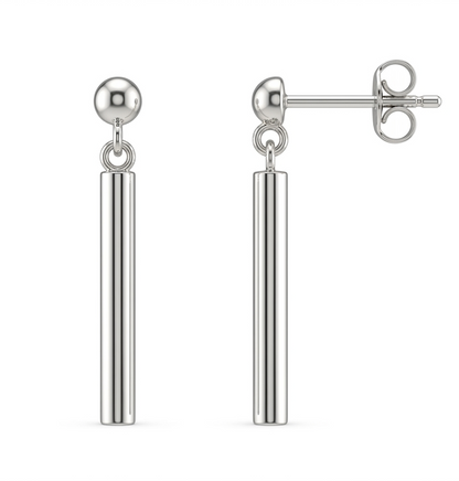 Parrell Drops — Minimal Drop Earrings | 925 Silver