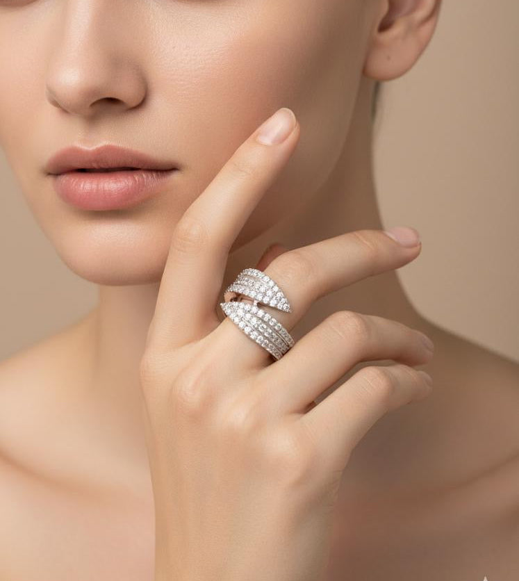 Stardust - CZ Wrap Ring | 925 Silver