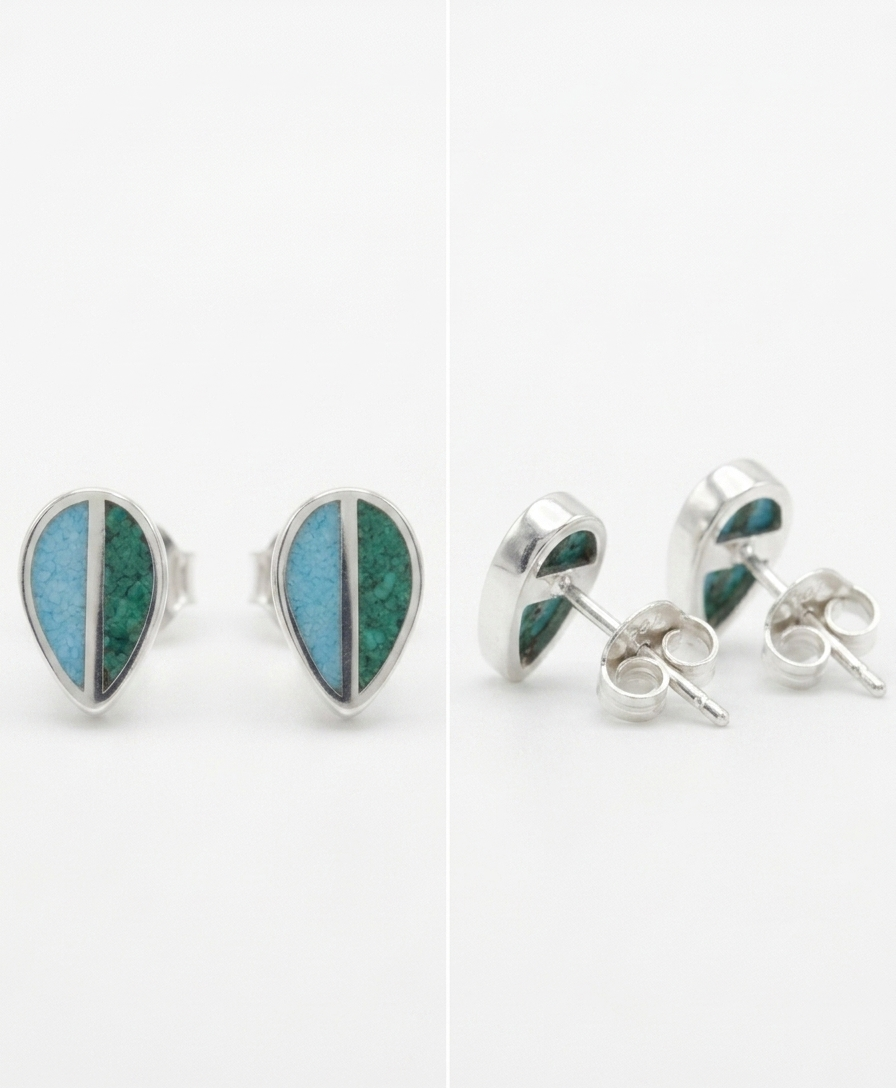 Sea & Sage — Turquoise Stud Earring | 925 Silver