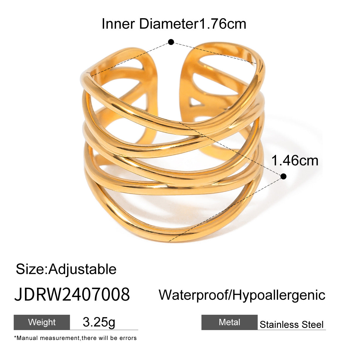 Dainty Glam Ring | Stainless Steel