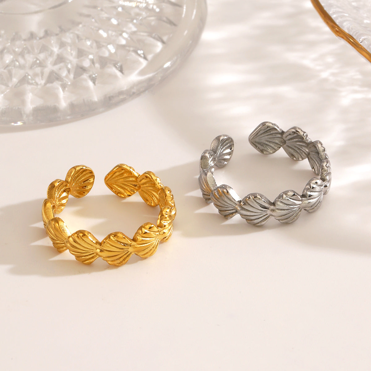 SeaShell Stainless Steel Ring