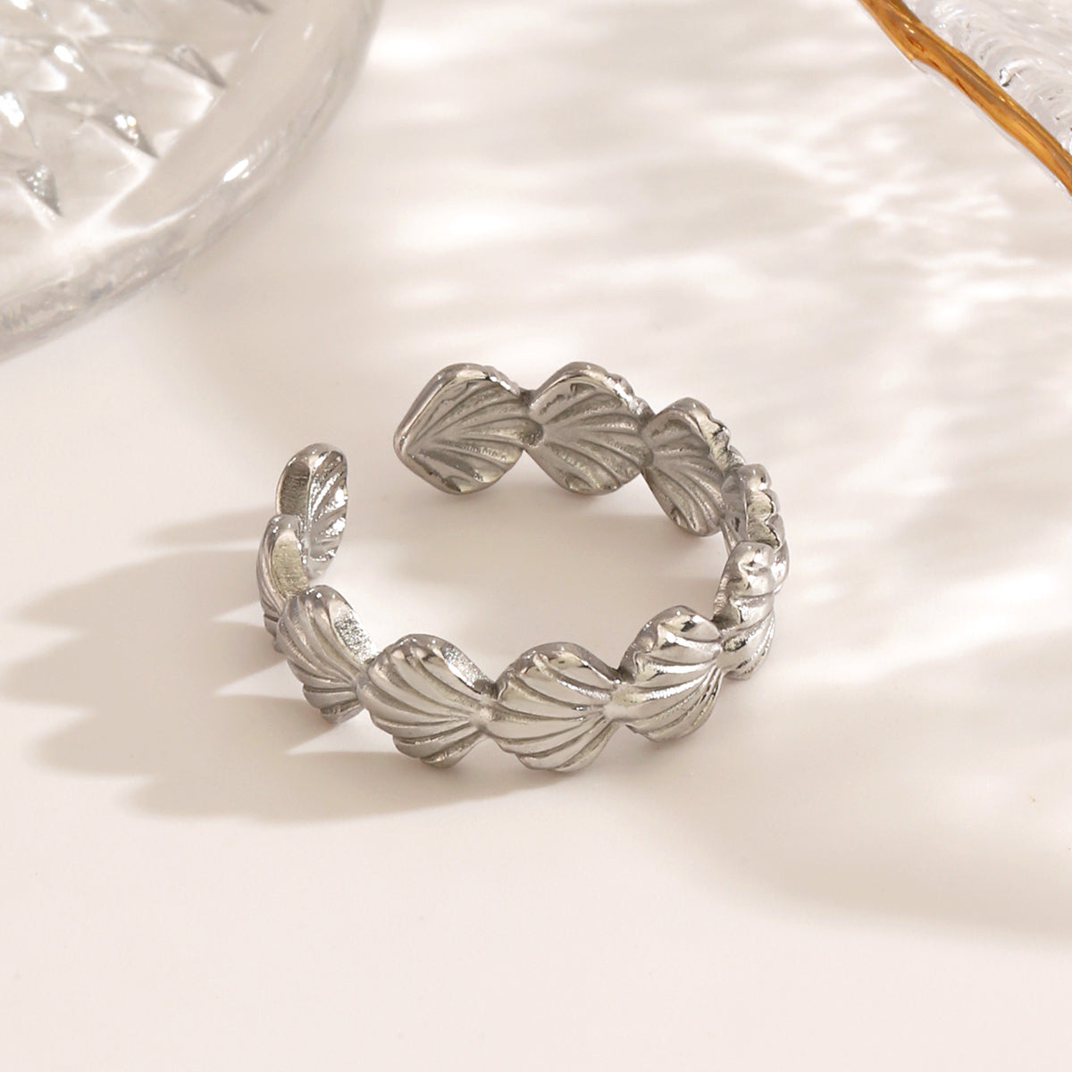 SeaShell Stainless Steel Ring