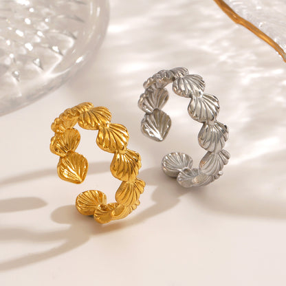 SeaShell Stainless Steel Ring
