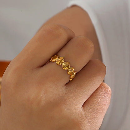 SeaShell Stainless Steel Ring