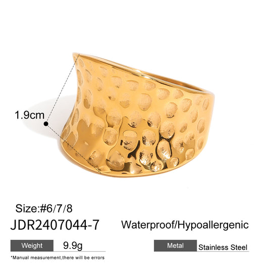 Hammered Ring | Stainless Steel