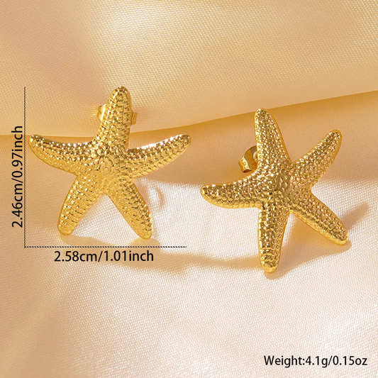 Starfish Stainless Steel Earrings