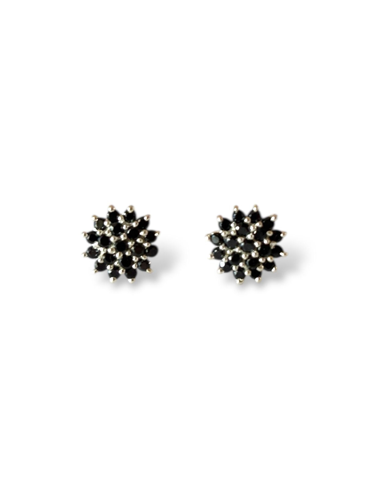 Dahlia Studs - Floral CZ Stud Earrings | 925 Silver