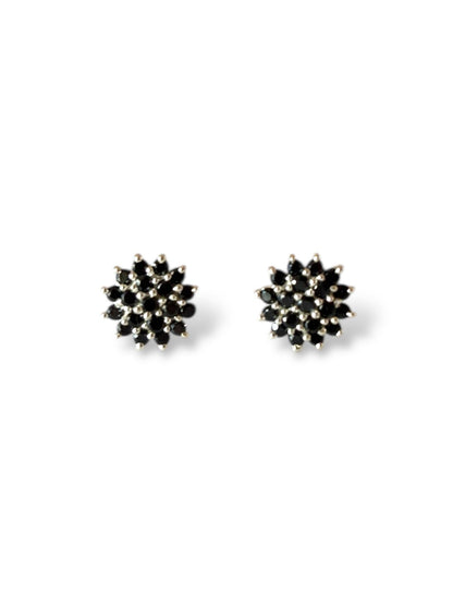 Dahlia Studs - Floral CZ Stud Earrings | 925 Silver