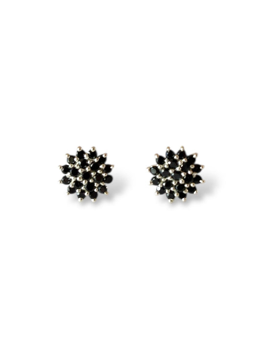 Dahlia Studs - Floral CZ Stud Earrings | 925 Silver