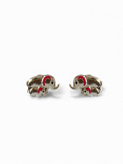 Elemama - Cute Elephant Stud Earrings | 925 Silver