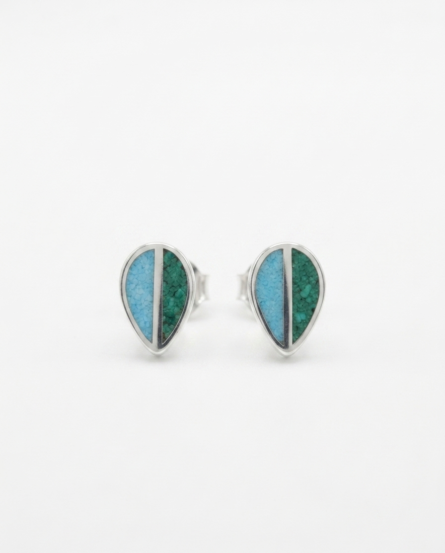 Sea & Sage — Turquoise Stud Earring | 925 Silver