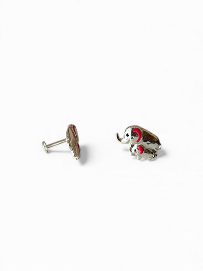Elemama - Cute Elephant Stud Earrings | 925 Silver