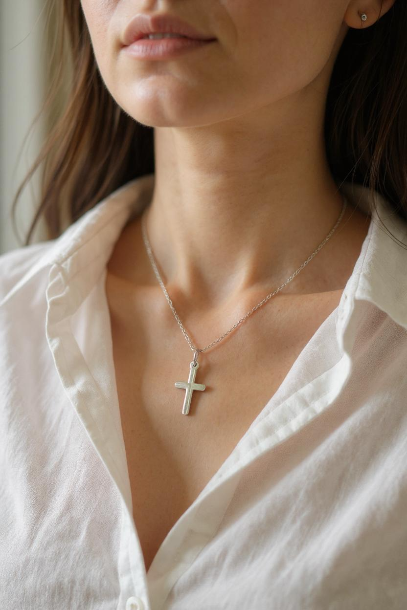 Blessed Twice - Two Sided Cross Pendant | 925 Silver