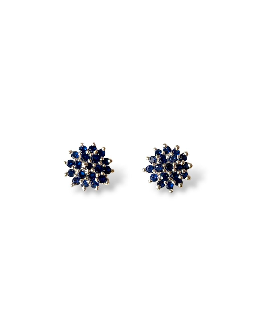 Dahlia Studs - Floral CZ Stud Earrings | 925 Silver