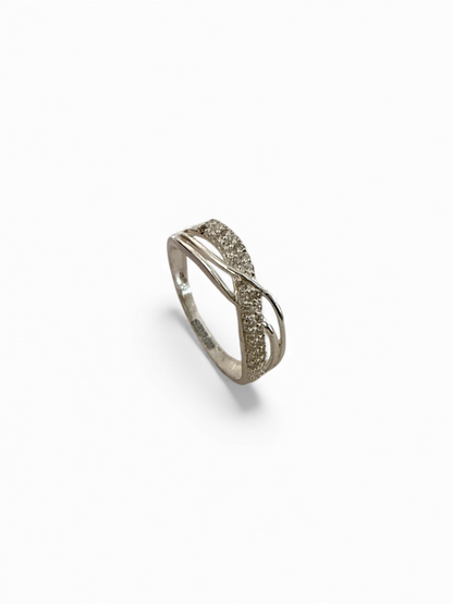 Eternal Wave - Infinity Ring with CZ | 925 Silver