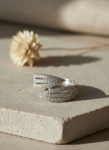 Stardust - CZ Wrap Ring | 925 Silver