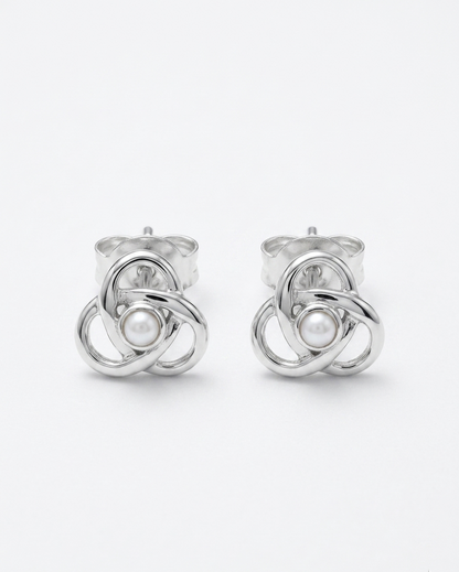 Triquetra — Trinity Knots Stud Earring | 925 Silver