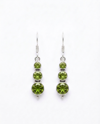 Cascades — Natural Gemstone Dangler Earrings | 925 Silver