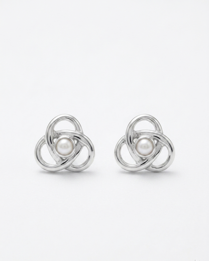 Triquetra — Trinity Knots Stud Earring | 925 Silver