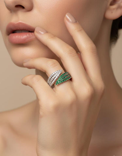 Stardust - CZ Wrap Ring | 925 Silver