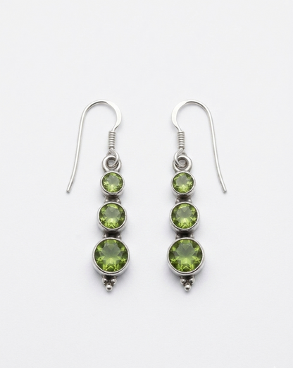 Cascades — Natural Gemstone Dangler Earrings | 925 Silver