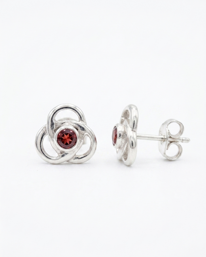 Triquetra — Trinity Knots Stud Earring | 925 Silver